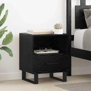 Armadio da Notte 2 pcs Rovere Nero 40 x 35 x 47,5 cm