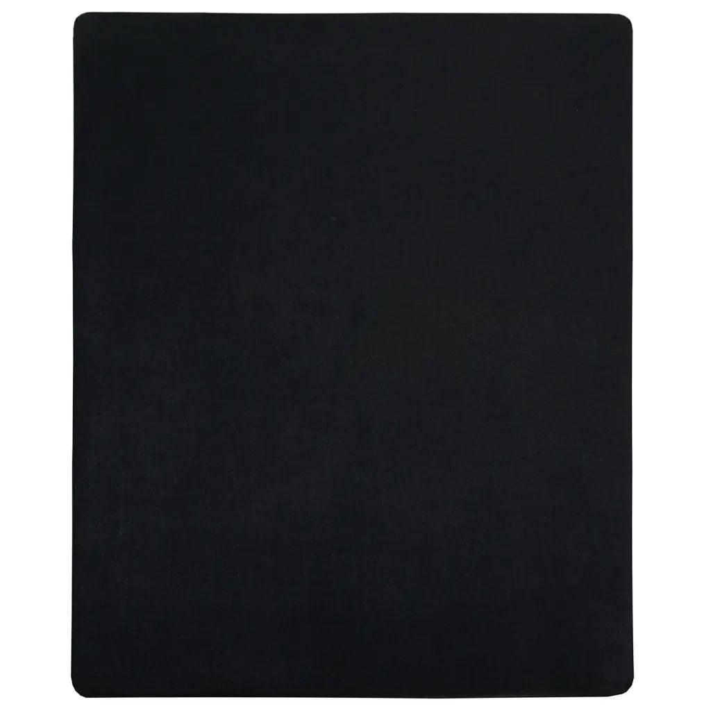 Lenzuola con Angoli Jersey 2pz Nero 90x200 cm Cotone 136211