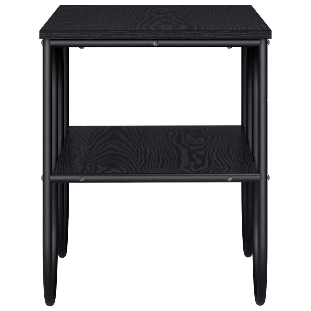 Supporto TV 80 x 40 x 50 cm Rovere Nero Legno multistrato 8007900
