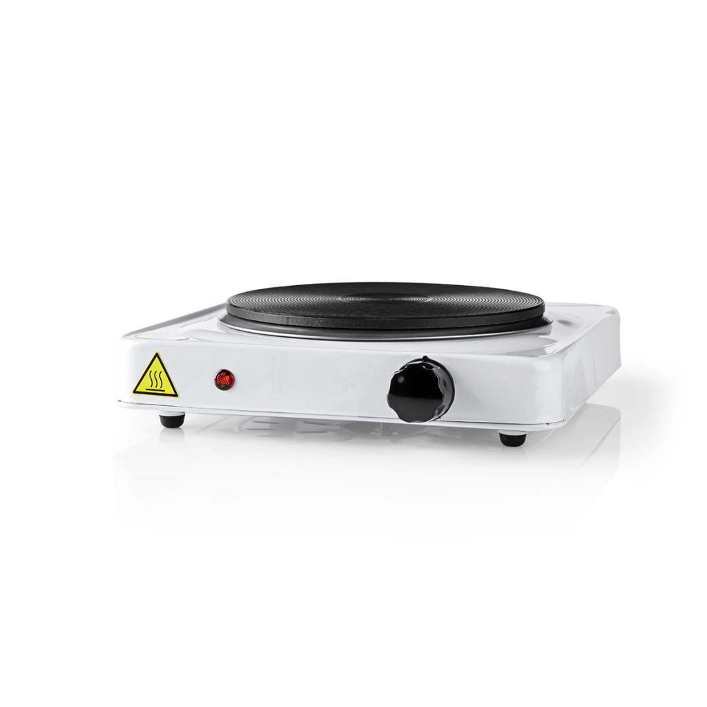 Piastra elettrica 1500W per 1 caminetto antisurriscaldamento Bianco Nedis