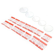 Lenti Orologio - 34 pezzi - Vetro minerale - Diametro 16-32,5 mm - Resistente alle shock - Resistente ai raggi chimici - Superficie liscia