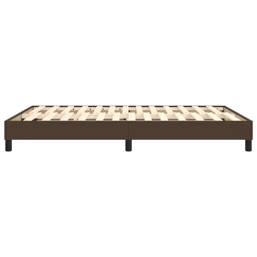 Struttura Letto a Rete a Molle Marrone 140x200 cm in Similpelle 3120703