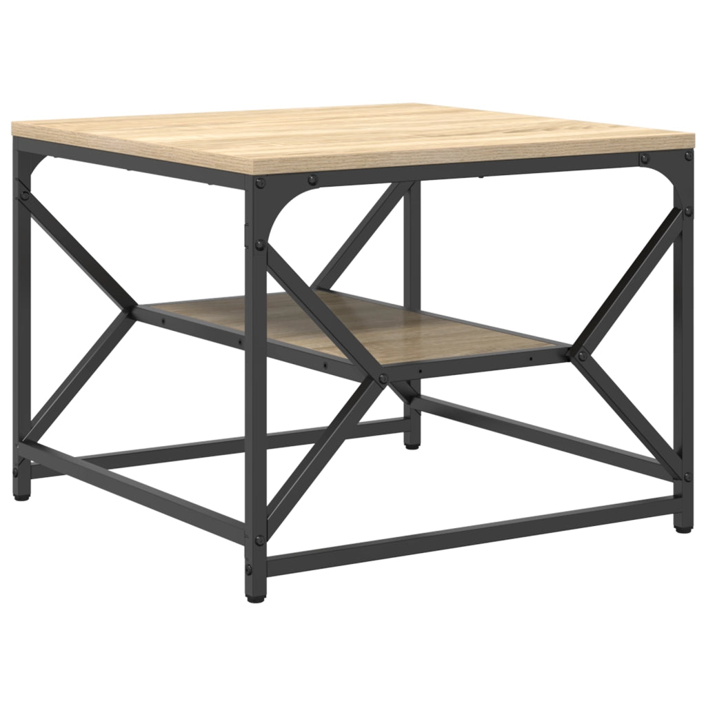 Tavolino da CaffÃ¨ con Ripiano in Rovere di Sonoma Â– 51x50x40 cm Â– Realizzato in Legno Ingegnerizzato