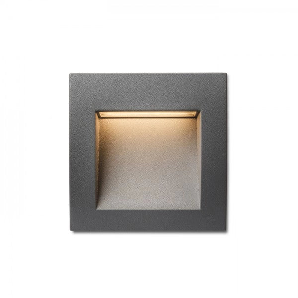 Faretto Plafoniera GORDIQ S da incasso grigio antracite 230V LED 1.5W IP65 3000K