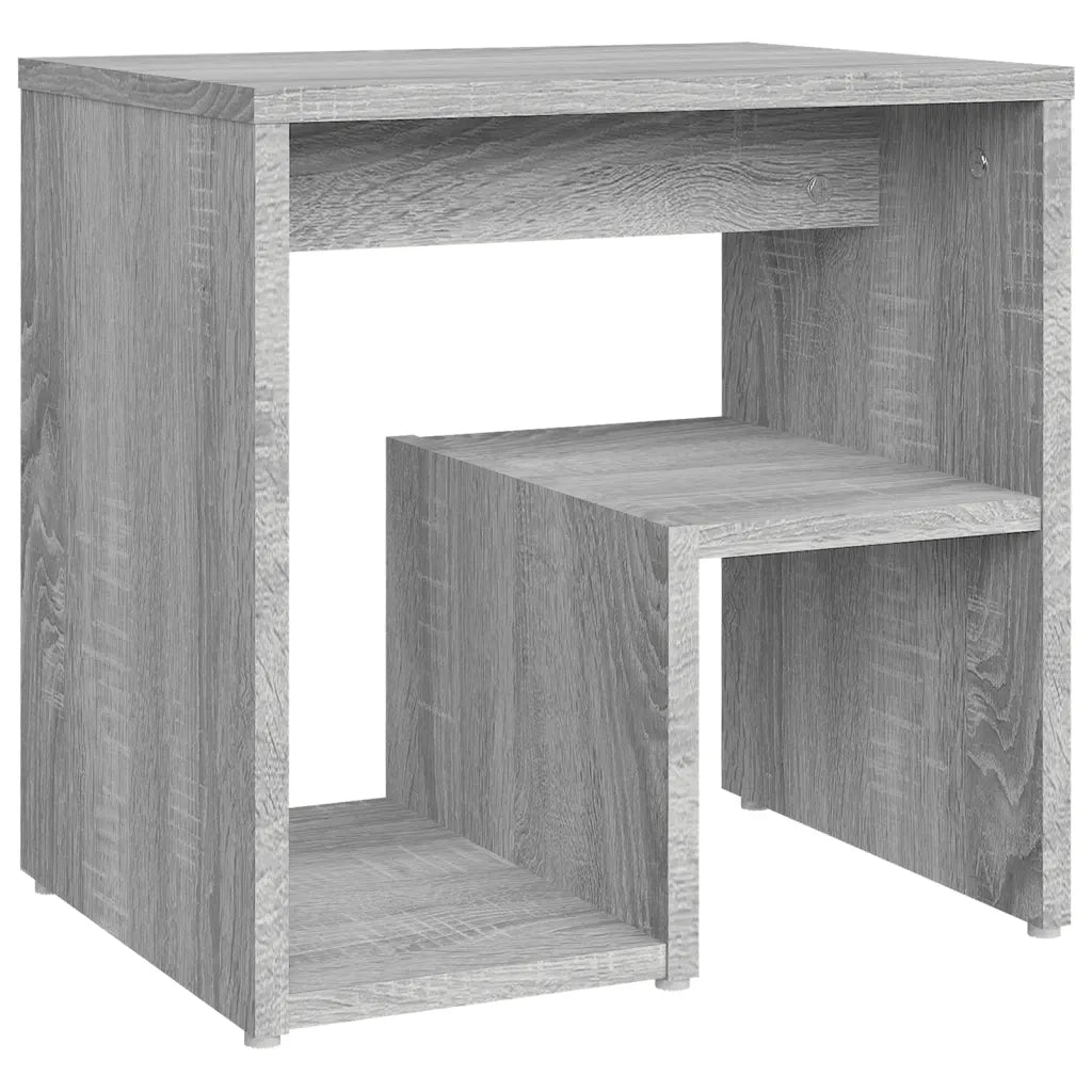 Comodini Grigio Sonoma 2 pz-Set di 2 Tavolino da notte 40x30x40 cm in Legno Multistrato