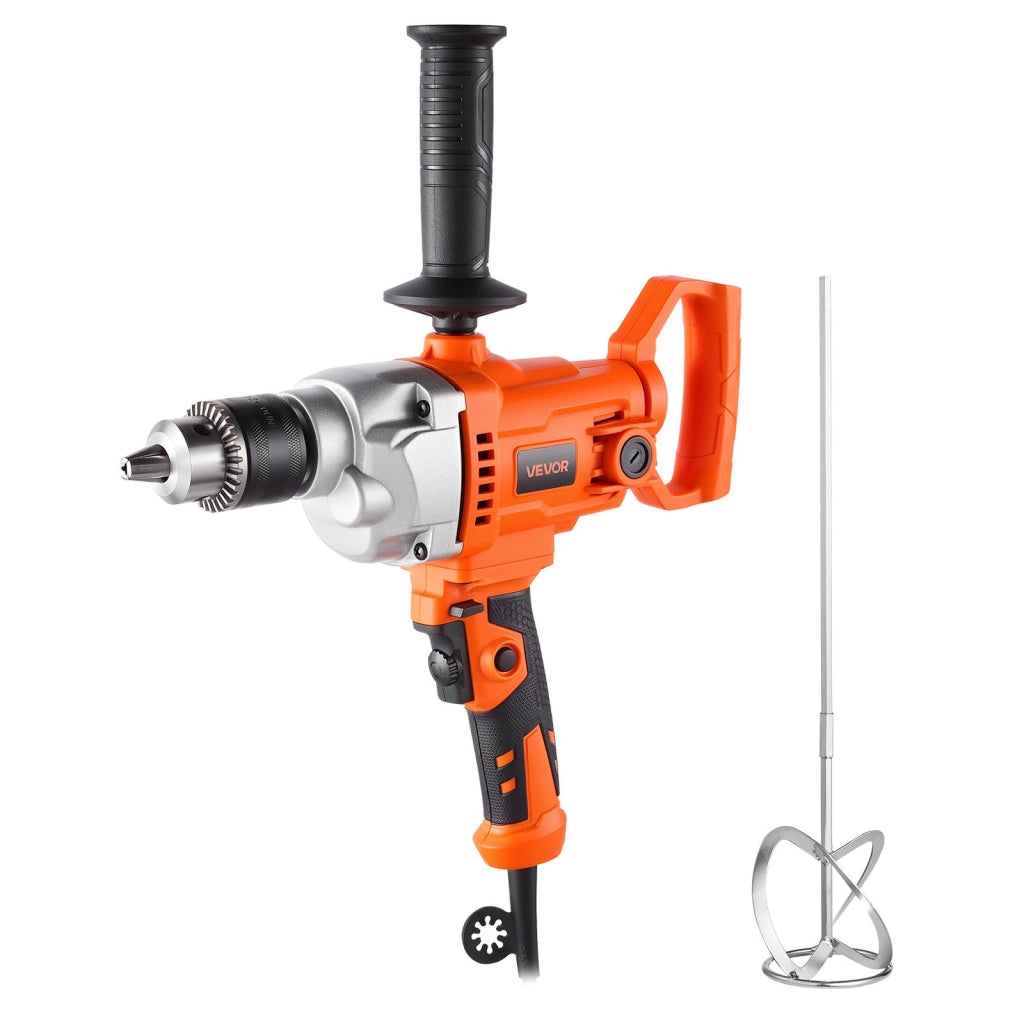 Trapano miscelatore elettrico 1100W 850 giri/min mandrino 15,89 mm con impugnatura a D per miscelazione e foratura per fai da te