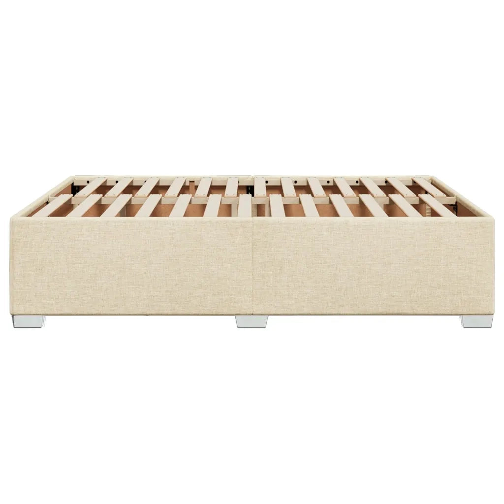 Giroletto senza Materasso Crema 140x190 cm in Tessuto