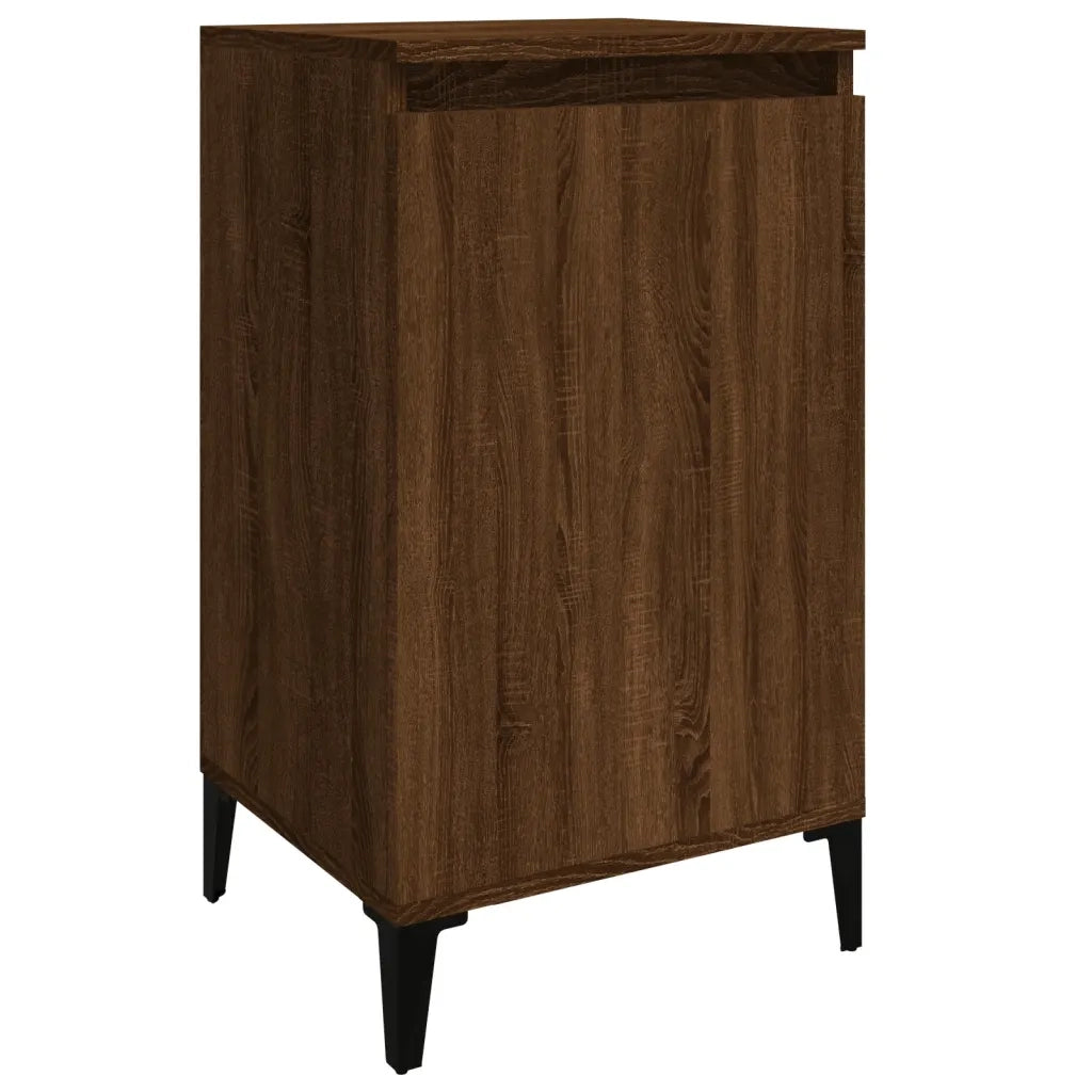 Comodini 2 pz Rovere Marrone 40x35x70 cm in Legno Multistrato 819659