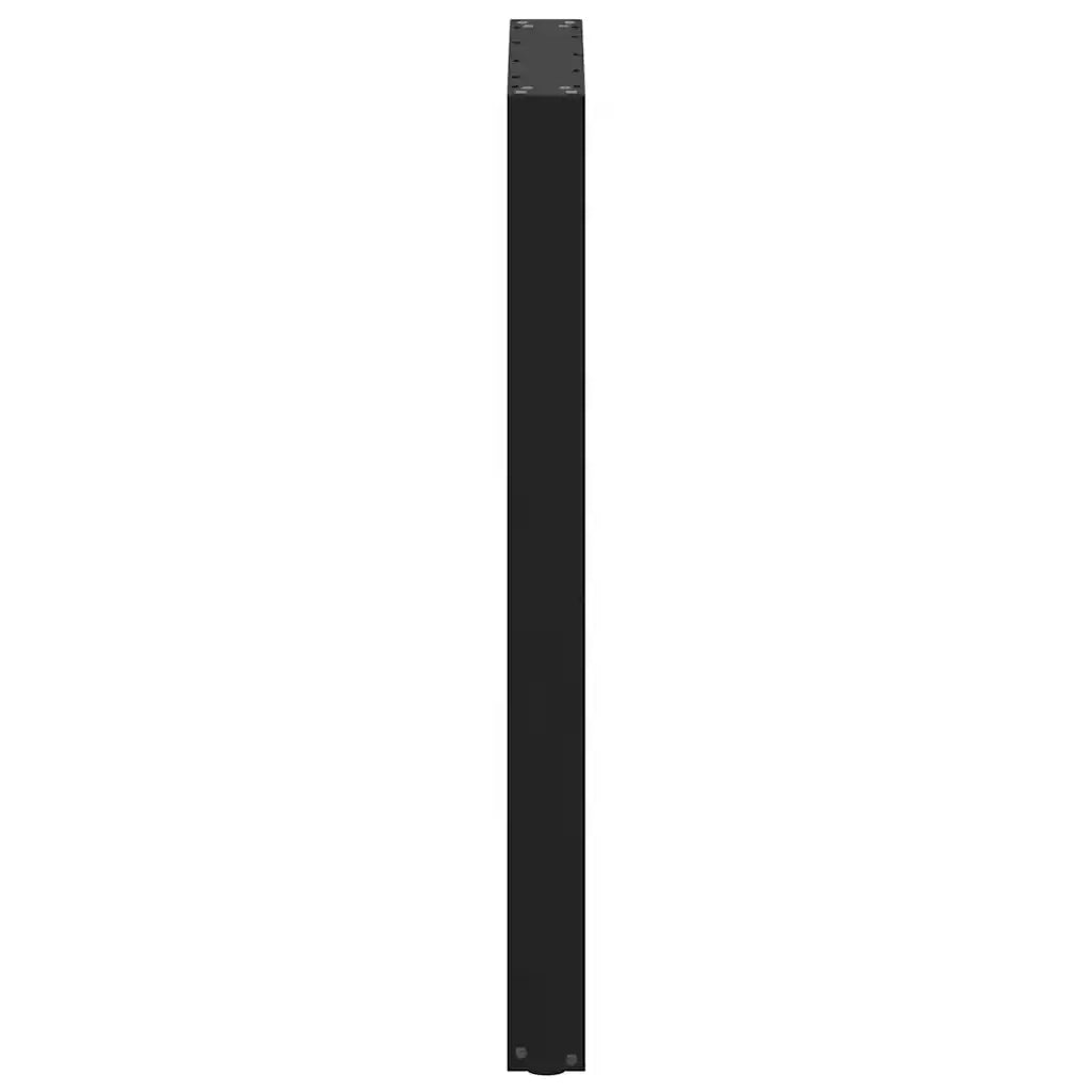 Gambe per tavolo da bar a forma di U 2 pz nere 60x(100-101) cm in acciaio