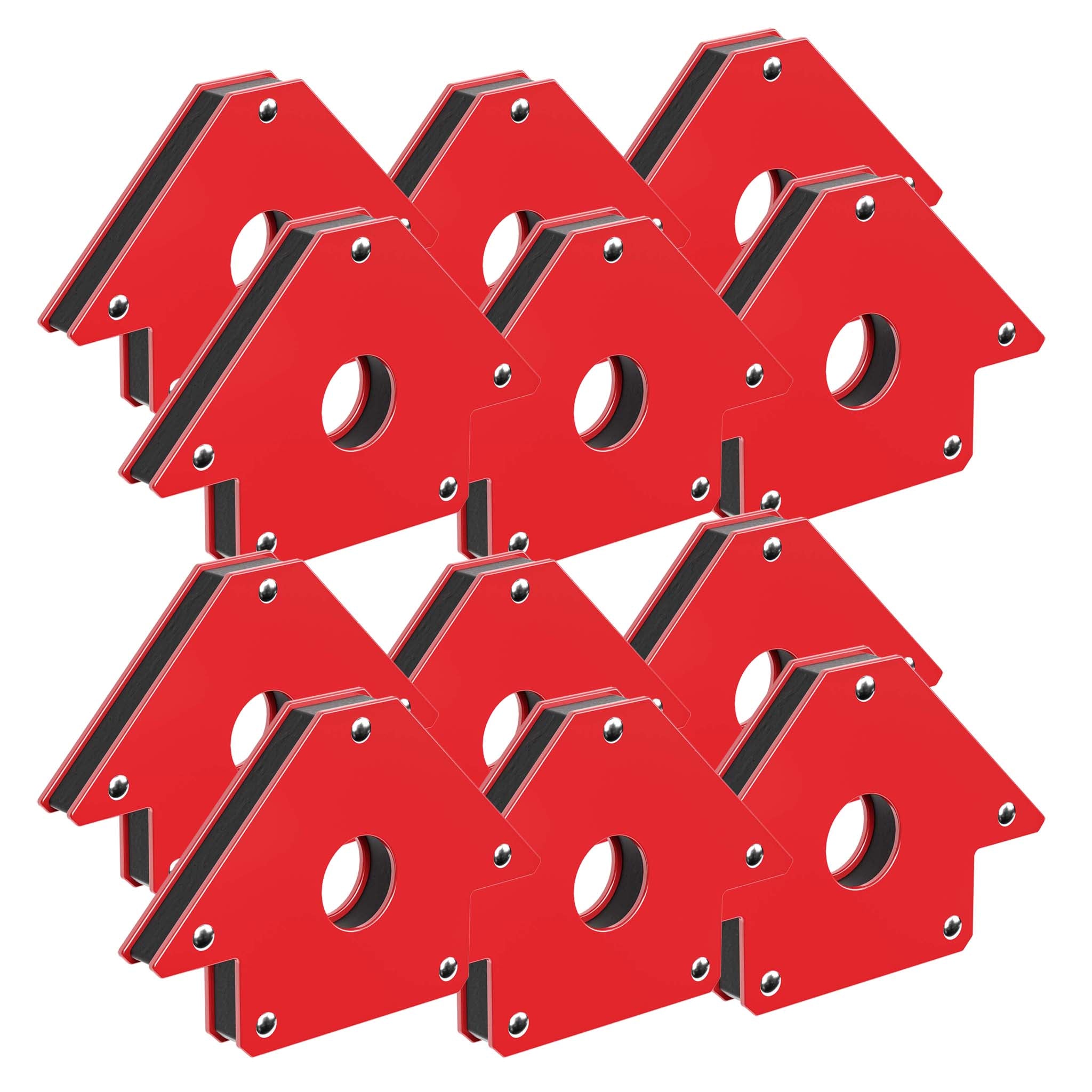 12x Magnete per saldatura con forza di tenuta di 11/20/32 kg, dimensioni compatte, Angolo di saldatura a 45°, 90° e 135°, tiene uniti i pezzi da saldare