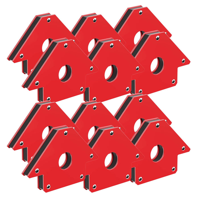 12x Magnete per saldatura con forza di tenuta di 11/20/32 kg, dimensioni compatte, Angolo di saldatura a 45°, 90° e 135°, tiene uniti i pezzi da saldare