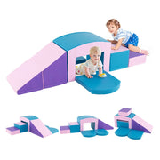 Set di 6 blocchi di arrampicata in schiuma per bambini piccoli 60 x 40 x 45,5 cm design colorato che stimola le capacità motorie atmosfera allegra PU blu 20_0009958