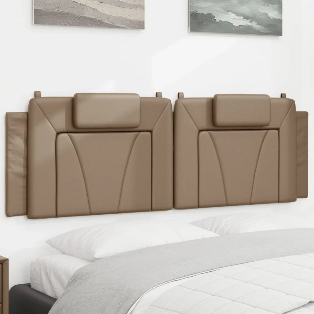 Cuscino Testiera Viana Cappuccino 160 cm in Similpelle 374801