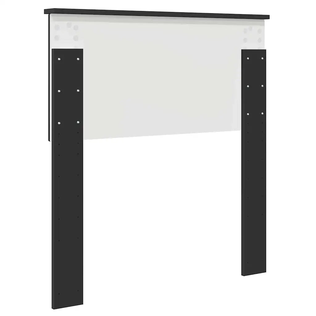 Testiera-Testata-Testiera Decorativa Rovere Nero 80 cm Legno multistrato 911549