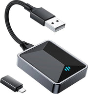 Adattatore 2 in 1 Wireless per Android Auto e CarPlay Apple - Senza Batterie - Bassa Latenza - Chip 5.8 GHz - Compatibile con Auto dal 2016+ Dongle per CarPlay iOS