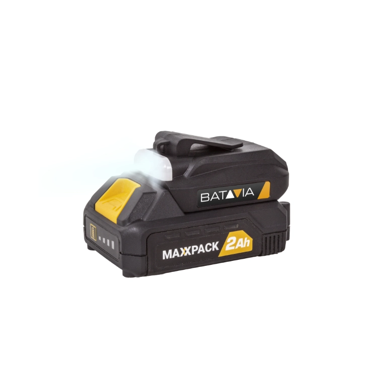 BATAVIA Batteria Adattatore USB e Torcia 18V MAXXPACK | escl. Caricabatterie