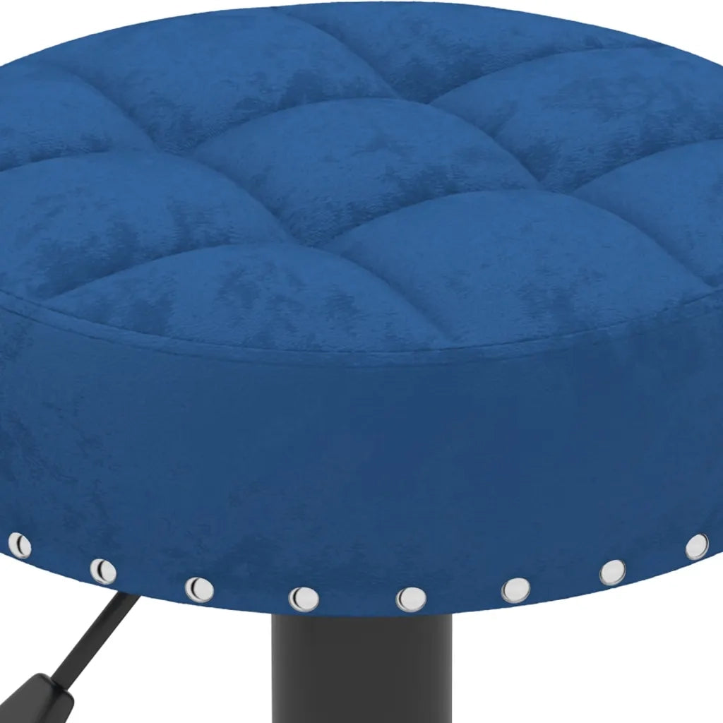 vidaXL Sgabelli da Bar 2 pz Blu in Velluto