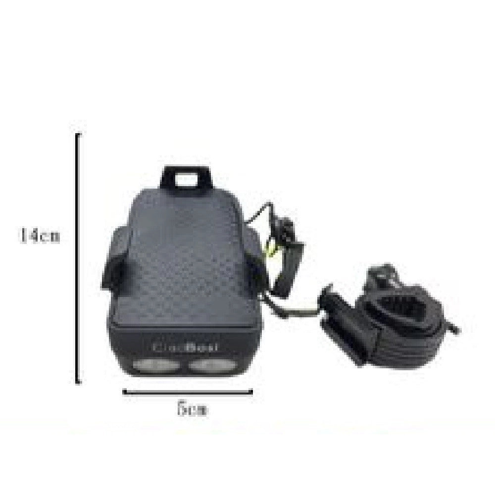Trade Shop - Luce Torcia Anteriore Per Bici Bicicletta Con Campanello Incorporato Ipx6 T-9293 -