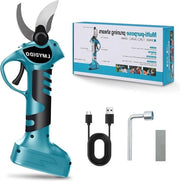 Serra elettrica per siepi 22 mm diametro taglio 200 W serra per siepi motosega - batteria ricaricabile 2000 mAh (Grigio Blu)