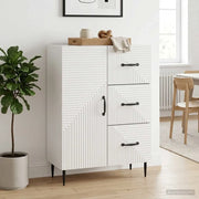Credenza Bianco Lucido 66 x 34,5 x 89,5 cm Legno ingegnerizzato 894859