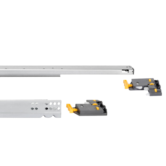 Guide Cassetto con Estrazione Soft 340 mm in Acciaio Emuca Bianco