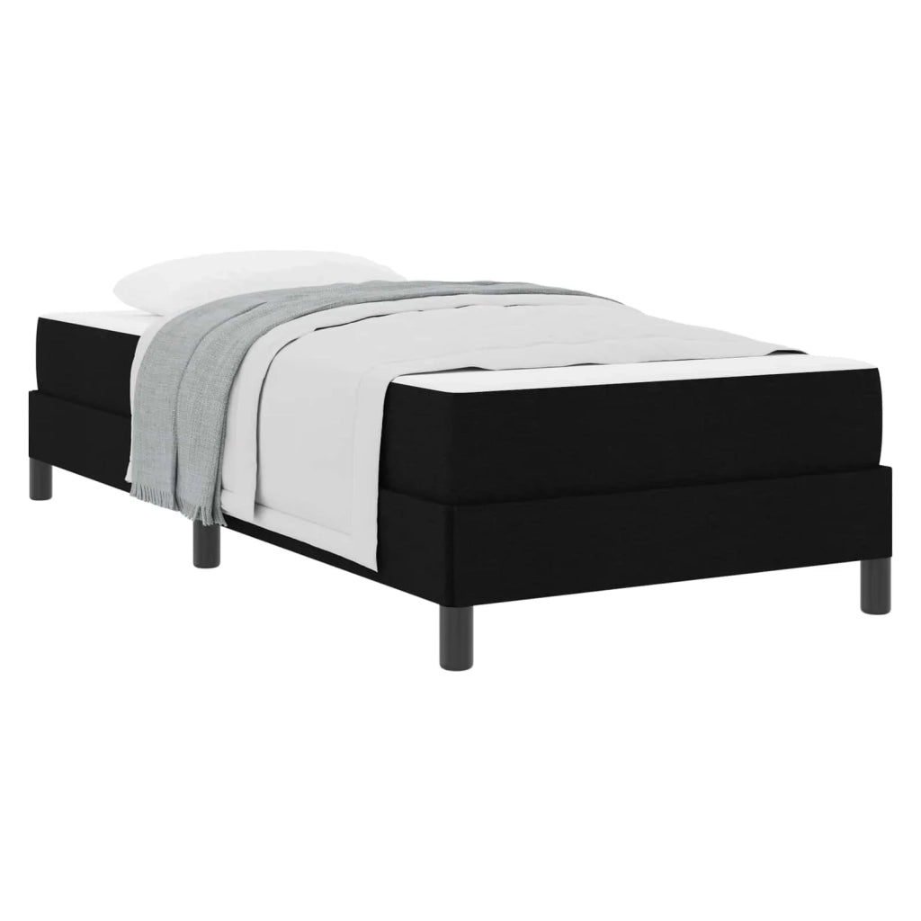 Letto a molle con materasso Nero 90 x 190 cm Tessuto 3398453