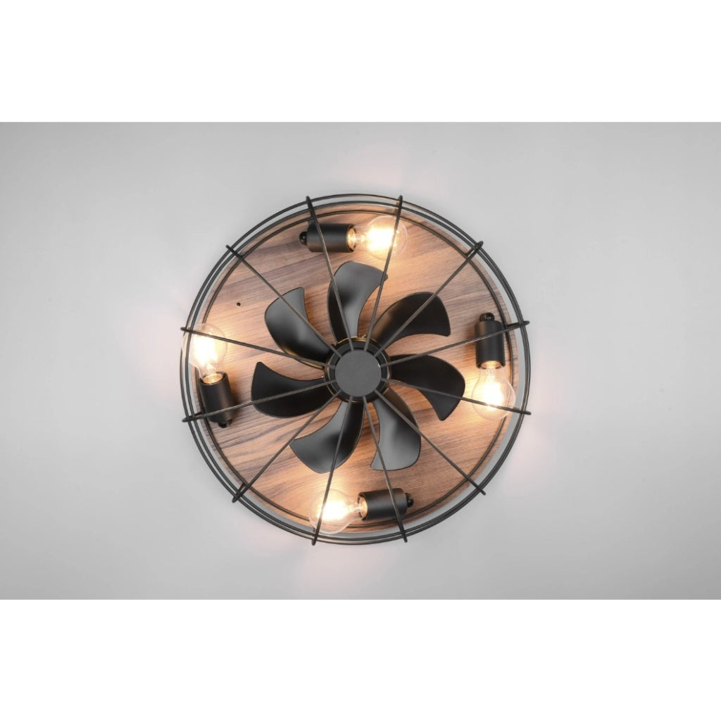 VENTILATORE PLAFONIERA TRONDHEIM E27X4 D.48XH17CM