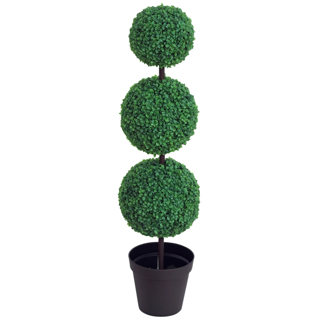 Buis Artificiale Topiaria in Forma di Sfere ¨C zephmum ¨C Verde ?30x112cm