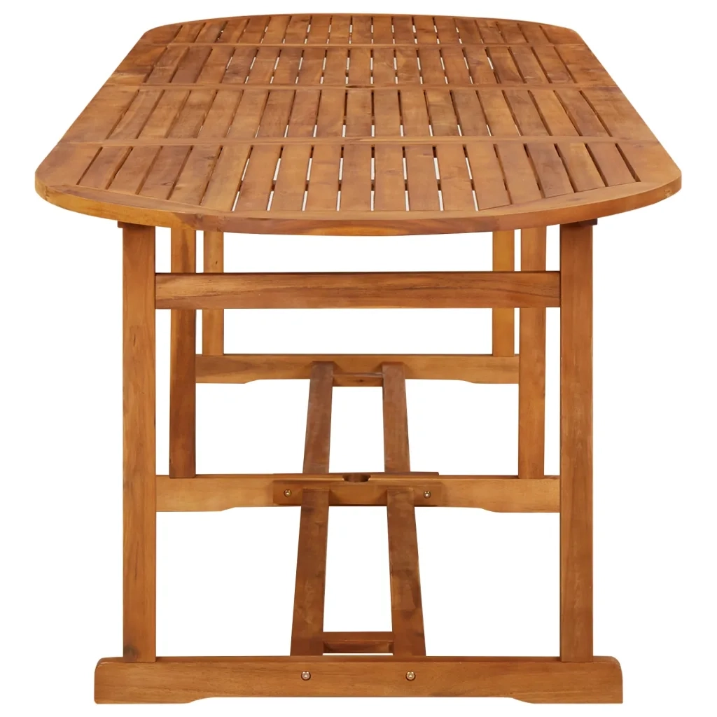 Tavolo da Pranzo per Esterni 280x90x75cm Legno Massello Acacia cod mxl 34103