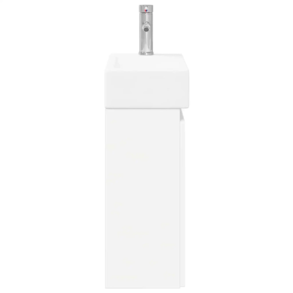 Mobile bagno con rubinetto Bianco 45,5 x 22,5 x 84 cm