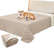 Cuscino per cani impermeabile grande lavabile - fondo antiscivolo - protezione per mobili - colore kaki - 208 x 208 cm