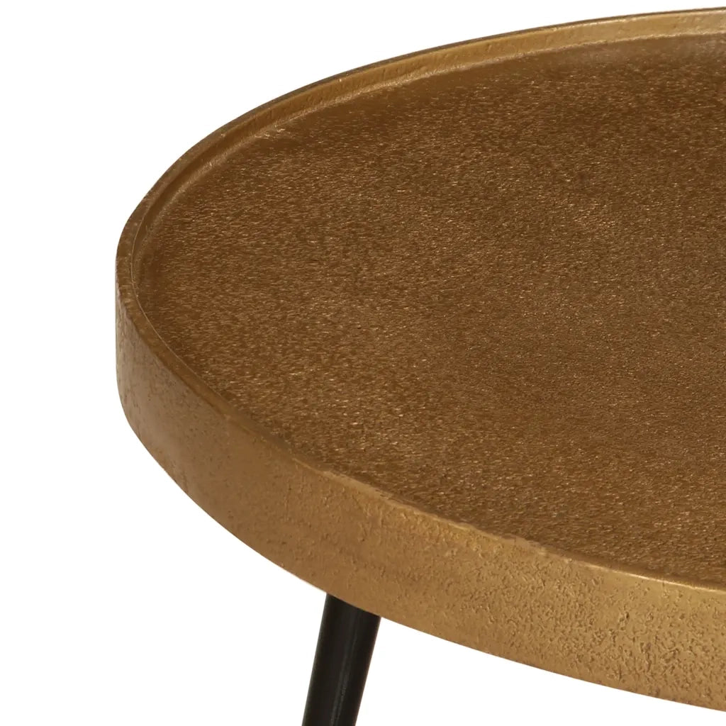 Tavolini da Salotto 2 pz Oro in Legno Multistrato 373637
