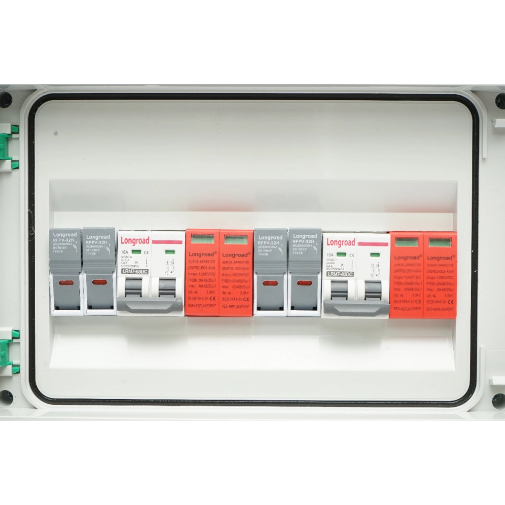 Pannello fusibile CC da 10 KW dotato di sistema ON/OFF GRID a 2 stringhe Breckner Germany