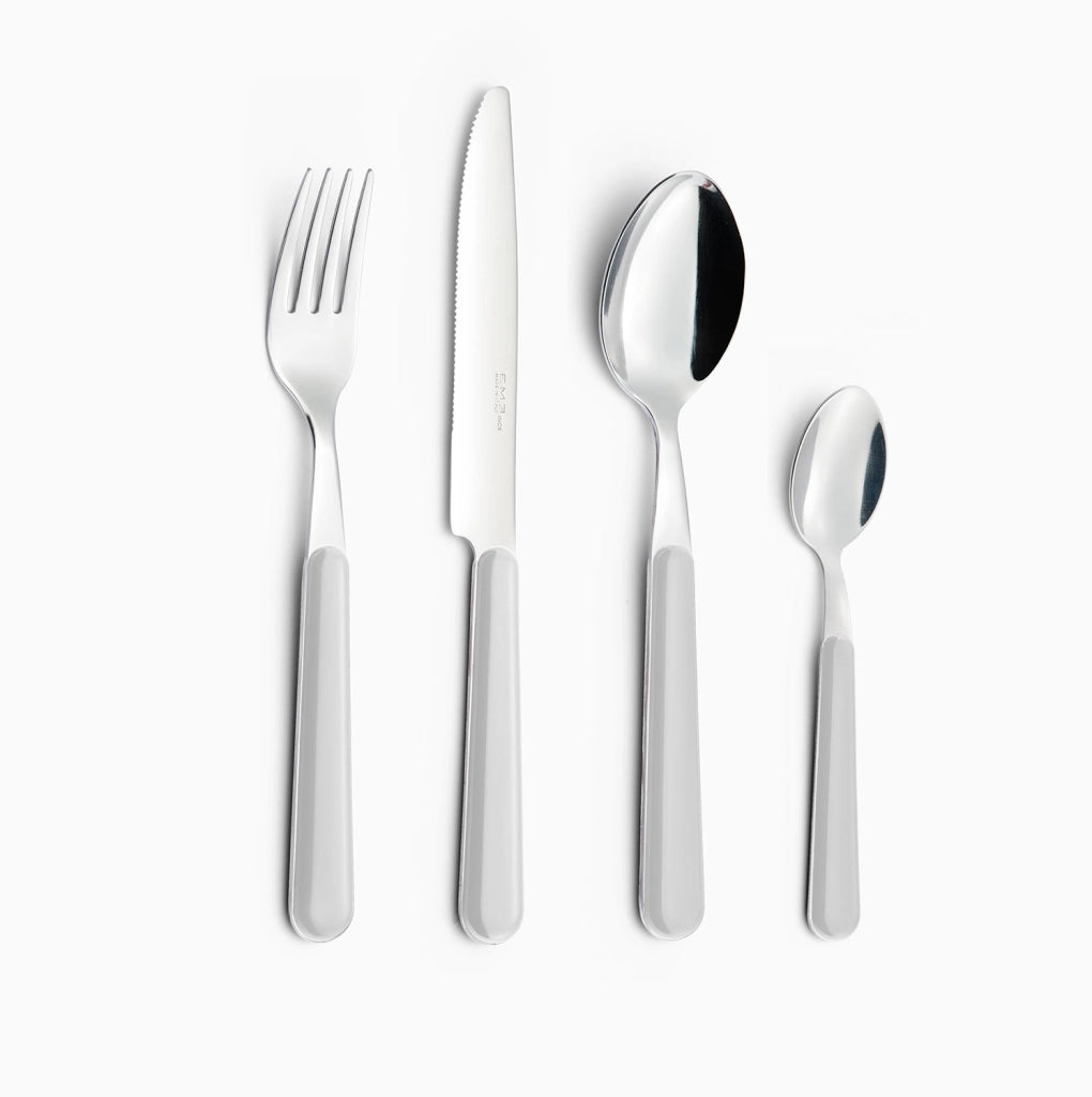 Servizio Set di Posate 24 pezzi in Acciaio Inox Eme Brio Bianco 19