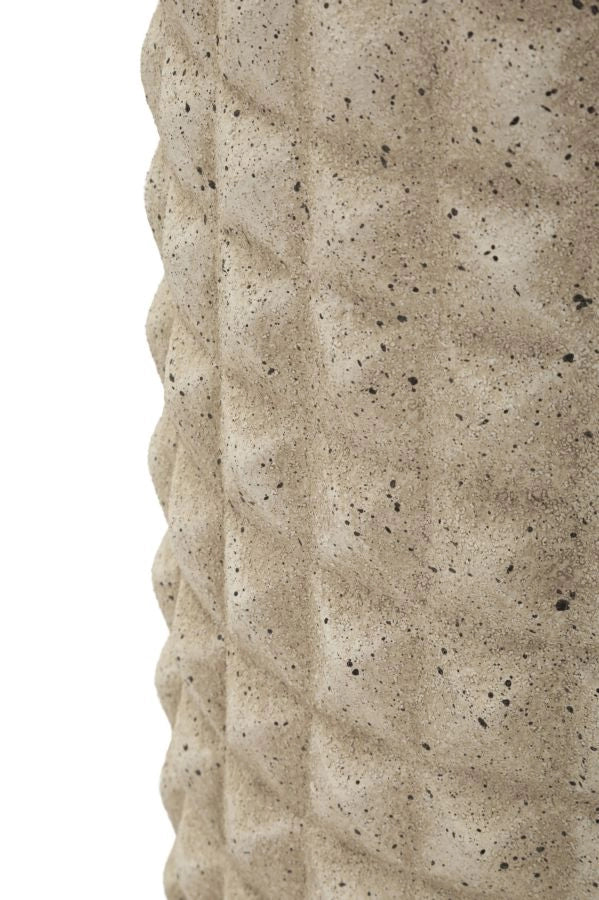 Vaso da Esterno Sand Ø28x110 cm in Resina Beige