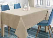 Tovaglia Per Salotto Cucina In Miros Misto Cotone Made In Italy Millerighe RP - 140x140 - Beige