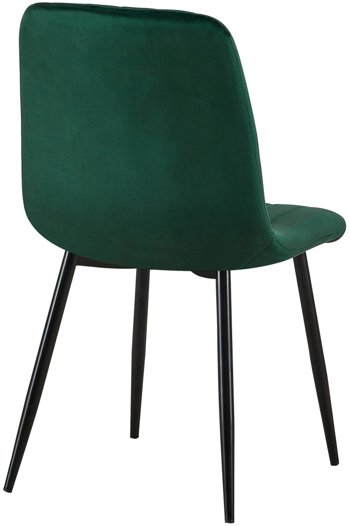 Sedia Dijon in velluto o tessuto Velluto,verde