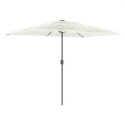 Ombrello | Parasolne Giardino con Palo in Acciaio Bianco 300x200x250 cm