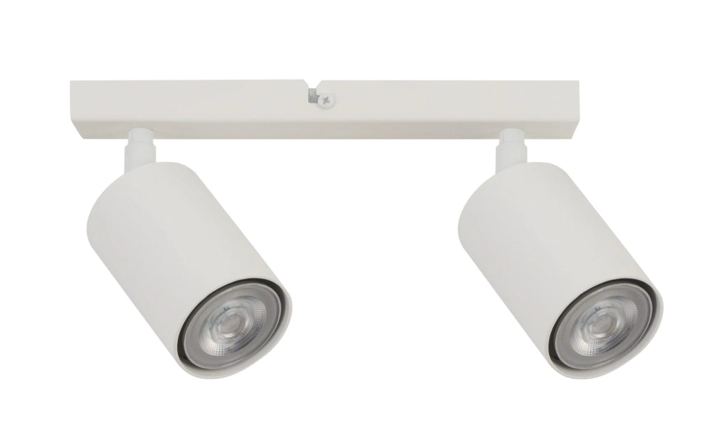 Plafoniera Sigma Zoom bianca barra orientabile 2xGU10 25W