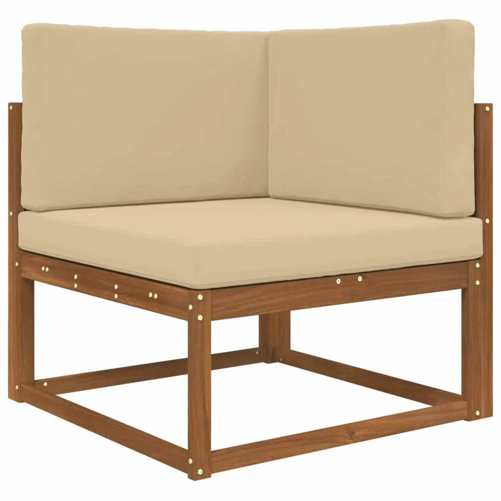 Cuscino per divano da esterno 3 pcs Beige Poliestere