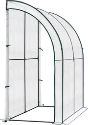 Casella di coltivazione in PE Zeildoek - Ideale per i pomodori - Resistente al tempo - 200x100x210 cm - Con porticine a rotella