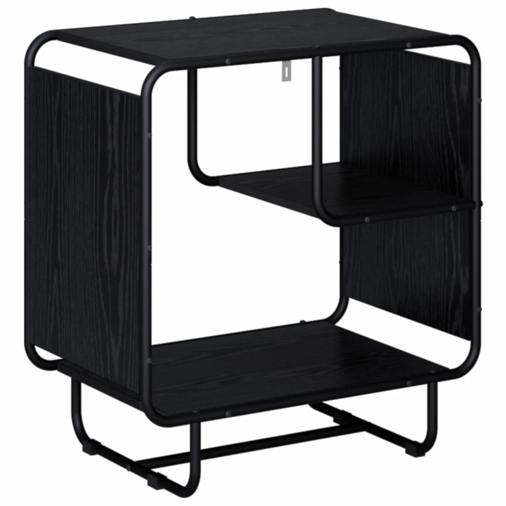Credenza Rovere Nero 60 x 37.5 x 64.5 cm Legno ingegnerizzato 8007918