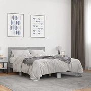 Giroletto Grigio Sonoma 140x190 cm in Legno Multistrato Metallo 3280215