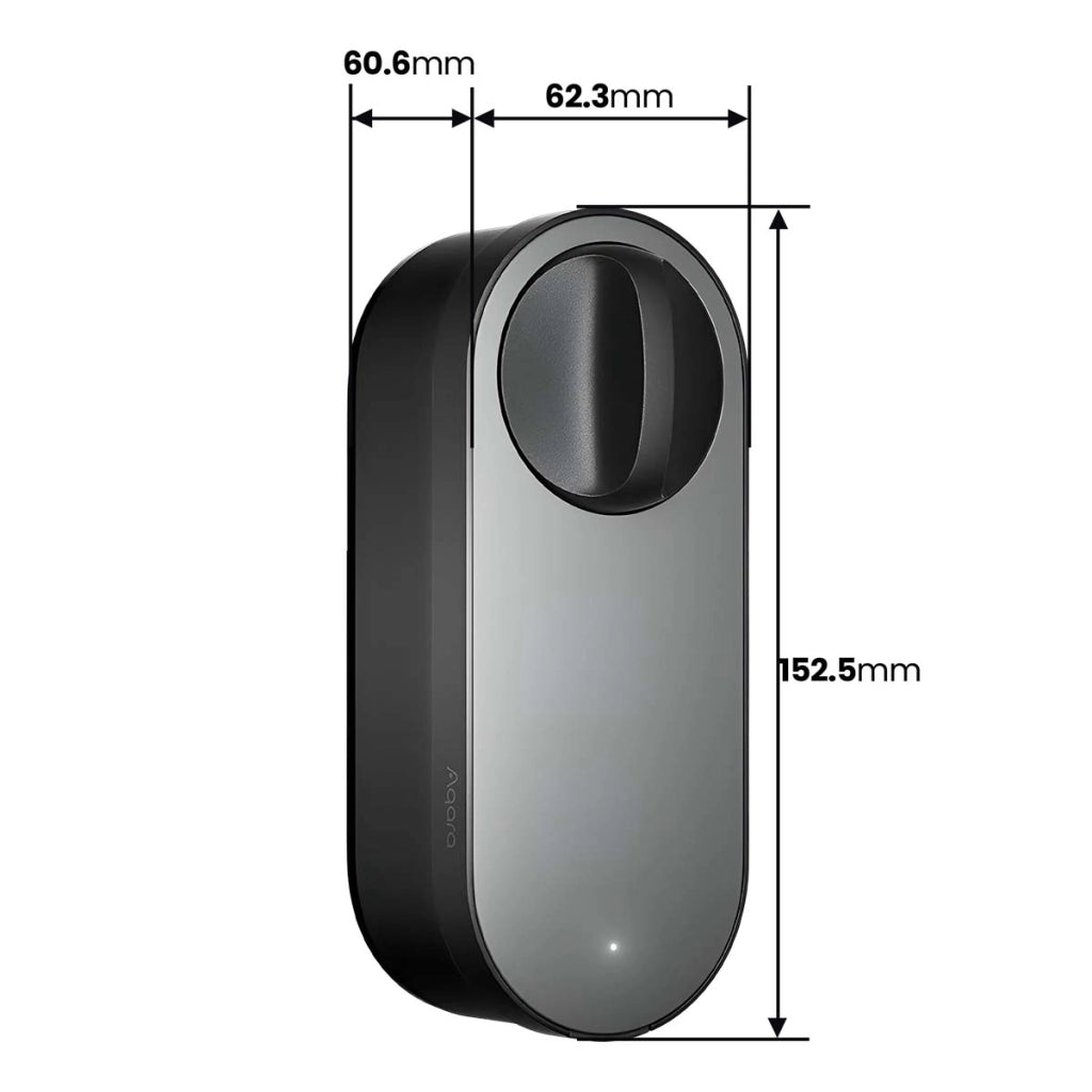 Serratura intelligente U200 Lite sblocco Bluetooth / NFC / controllo vocale Nero Aqara