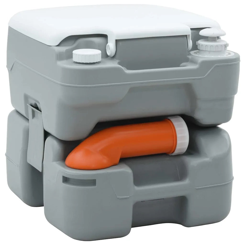 Toilette da Campeggio Grigio e Bianco 41,5 x 36,5 x 37,5 cm 42001437