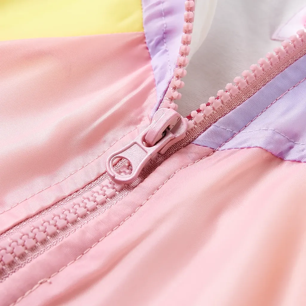 Giacca con Cappuccio e Cerniera da Bambina Multicolore 92 10819