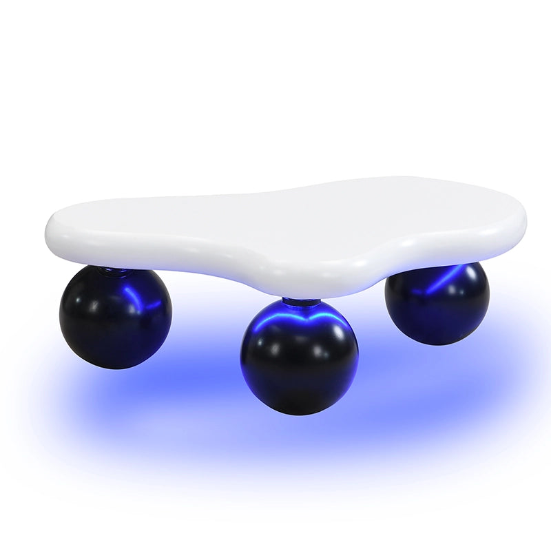 Tavolino da Caff¨¨ a Forma di Nuvola con LED ¨C MINIMAL ¨C Rotondo, Moderno, Soggiorno