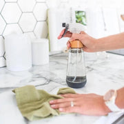 Servizio per bottiglie - Spout per bottiglie in vetro e bambù, bottiglia per acqua, bottiglia per pulizia, prodotti per piante - Certificato B Corp