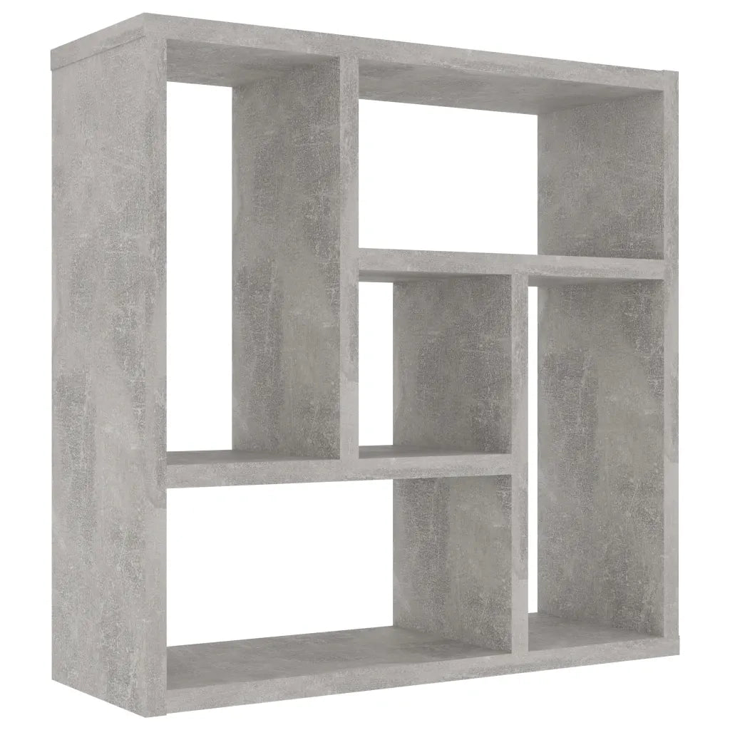 Scaffale a Parete Grigio Cemento 45,1x16x45,1 Legno Multistrato 802952