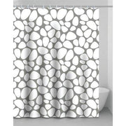 TENDA DOCCIA STONE - IN VINILE + ANELLI CM 120X200- 2 pezzi